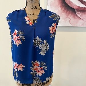 Banana Republic Blue Floral Top